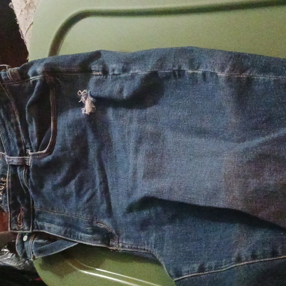 American Eagle mid rise skinny kick crop jeans